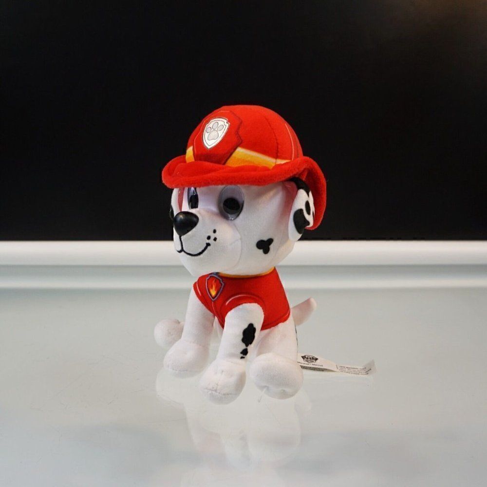 Gund Paw Patrol Marshall Marcus Plush Stuffed Animal Toy Firefighter Uniform 6"